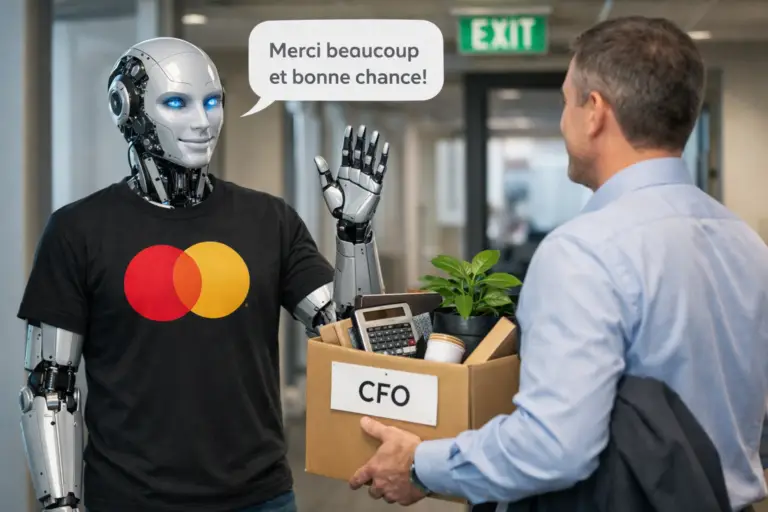 KI-Schulung für die Unternehmensleitung, eine Führungskraft bei der Arbeit mit KI